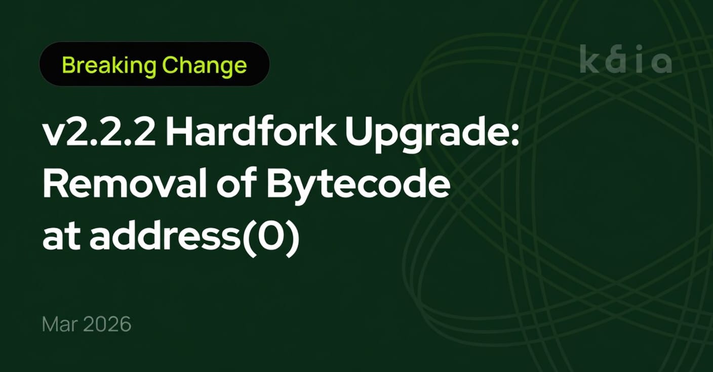 [Breaking Change] v2.2.2 Hardfork Upgrade: Removal of Bytecode at address(0)