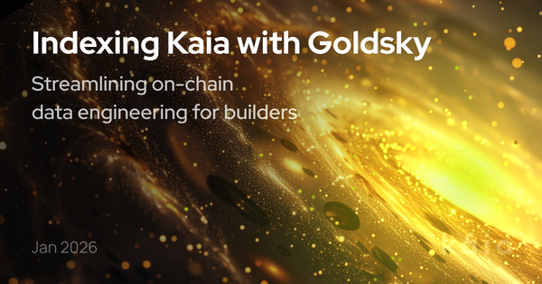 Indexing Kaia with Goldsky