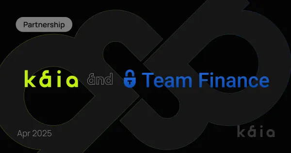 Kaia is Now Live on Team Finance