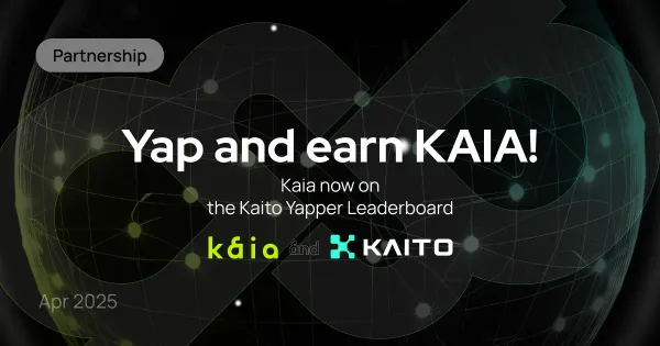 Kaito 리더보드에 Kaia 출시와 함께 $100K 풀의 리워드 캠페인을 실시합니다.